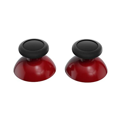 eXtremeRate Carmine Red & Black Replacement 3D Joystick Thumbsticks, Analog Thumb Sticks with Cross Screwdriver for Nintendo Switch Pro Controller - color: Black & Carmine Red