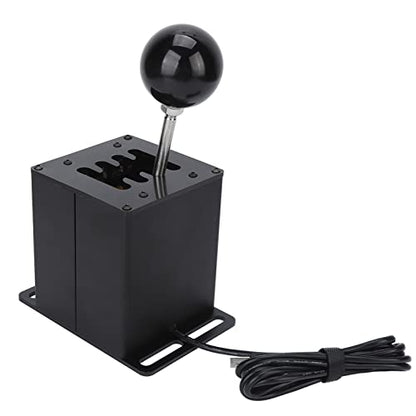 VINGVO Sim Racing Shifter, Sim Shifter USB Simulator Shifter Shifter Sim Racing 7+R Shifter H Gear Lever for ATS ETS Dust WRC Sim Racing Game