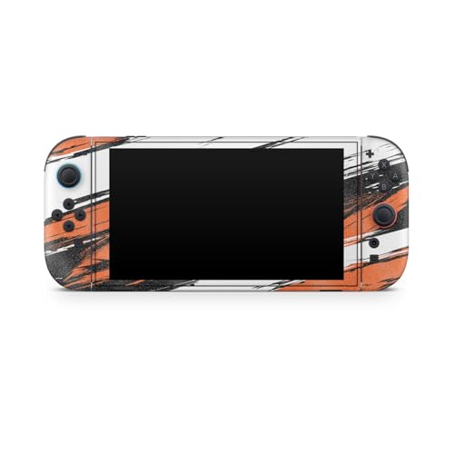 Glossy Glitter Gaming Skin Compatible with Nintendo Switch 2 Console Only - Grunge Orange - Premium 3M Vinyl Protective Wrap Decal Cover - Easy to Apply | Crafted in The USA by MightySkins - color: Grunge Orange, size: Switch 2 Console Skin Only, style: G