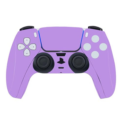 Solid Color Skin Wrap Compatible with PS5 Slim Disc Edition (Purple) | Console Cover Protective Sticker, Game Controller Vinyl Wrap - color: Purple