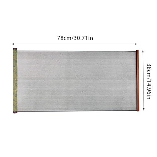 Flylin Calligraphy Cloth, Reusable Chinese Calligraphy Practicing Tool Magic Water Painting Paper Ten Thousand Times Writing Cloth Scroll for Home School (Green) - color: Green