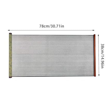 Flylin Calligraphy Cloth, Reusable Chinese Calligraphy Practicing Tool Magic Water Painting Paper Ten Thousand Times Writing Cloth Scroll for Home School (Green) - color: Green