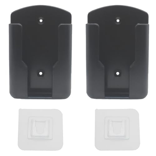 FDXGYH 2 Pcs Remote Control Rack Holder Wall-Mounted TV Remote Organizer Self Adhesive Air Conditioner Remote Holder - color: Black