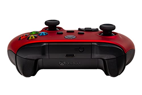Xbox One Series X S Custom Soft Touch Controller - Soft Touch Feel, Added Grip, Metallic Red Color - Compatible with Xbox One, Series X, Series S - color: RED XS