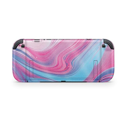 Glossy Glitter Gaming Skin Compatible with Nintendo Switch 2 Console Only - Magenta Pour - Premium 3M Vinyl Protective Wrap Decal Cover - Easy to Apply | Crafted in The USA by MightySkins - color: Magenta Pour, size: Switch 2 Console Skin Only, style: Glo