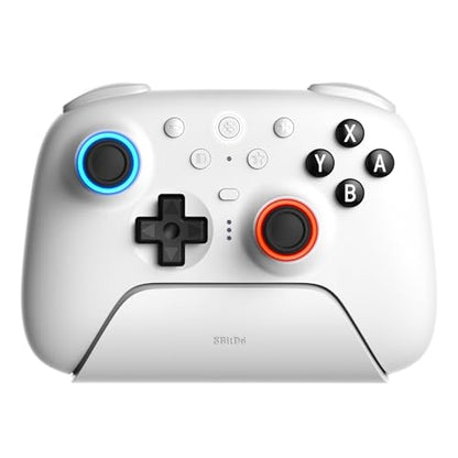 8BitDo Ultimate 2 Bluetooth Controller for Switch/Switch 2 & Windows PC, Switch Pro Controller with TMR Joysticks, Switchable Hall Effect/Tactile Triggers, Vibration and Motion Control - White - color: White, style: Ultimate 2 Bluetooth
