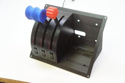 Dual Flush Mount Adapter for Saitek/Logitech Flight Sim Throttle Quadrant Cradle