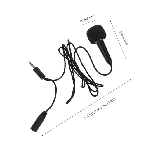 VICASKY 1set Portable Microphone Professional Tiny Mic for Karaoke Vlogging and Lightweight Design Easy to Carry for Smartphones and Laptops for Outdoor Use