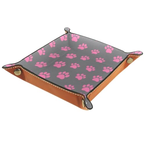 Pink Paw Dice Tray Dice Rolling Tray Folding Dice Holder for Dice Games, Like RPG, DND and Other Table Games - color: Multi 11