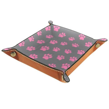 Pink Paw Dice Tray Dice Rolling Tray Folding Dice Holder for Dice Games, Like RPG, DND and Other Table Games - color: Multi 11