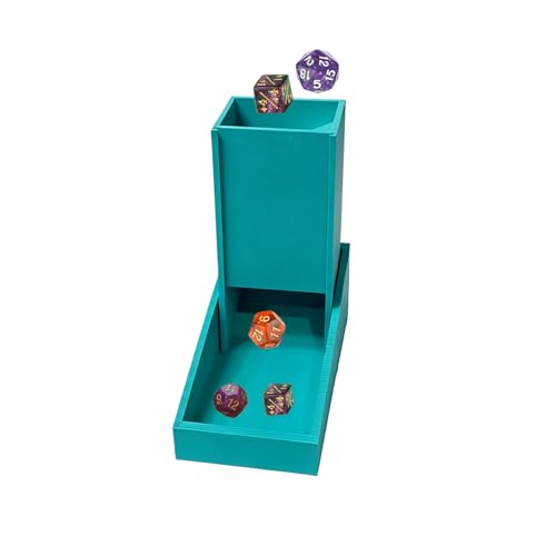 Foldable Mini Dice Tower for D&D, RPG & Tabletop Games Portable Dice Roller Design, Foldable Dice Storage Box Perfectly Fits Board Game Accessories and Gifts (Style 3) - style: style 3