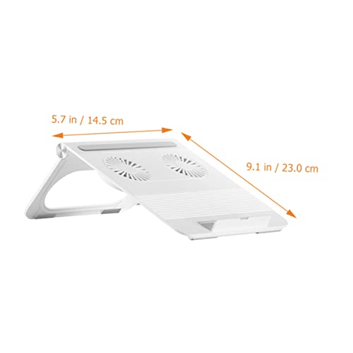 Laptop Cooling Pad Dual 3800 Fans Laptop Stand Notebook Pc Holder with Triangle Frame Non-Slip Support Portable Computer Stand for Home Office Travel