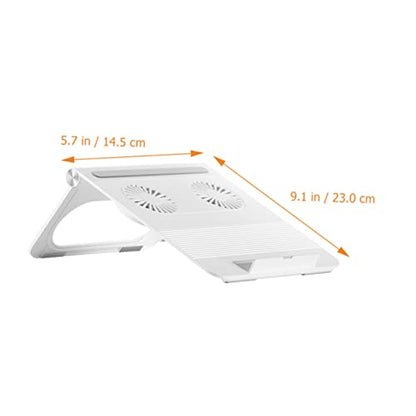 Laptop Cooling Pad Dual 3800 Fans Laptop Stand Notebook Pc Holder with Triangle Frame Non-Slip Support Portable Computer Stand for Home Office Travel