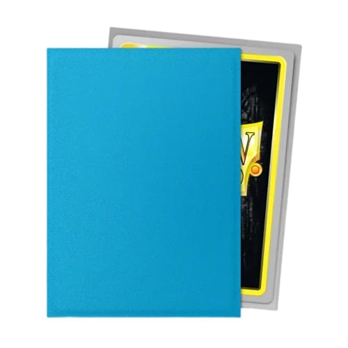 Dragon Shield | Matte Dual Standard Size Card Sleeves | 100ct - Smooth & Tough Premium TCG Sleeves - Compatible with Pokemon, One Piece, and Magic: The Gathering | Sky Blue & Silver - color: Sky Blue & Silver