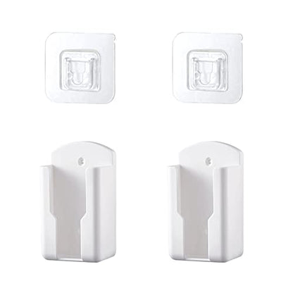 2 Pcs Wall Mount Remote Control Holder Media Player Controller Holder, Air-Conditioner Remote Tray TV Remote Organizer Caddy Box for Home Nightstand Office Desk School Supply Storage (Small,1.85inch) - size: Small,1.85inch