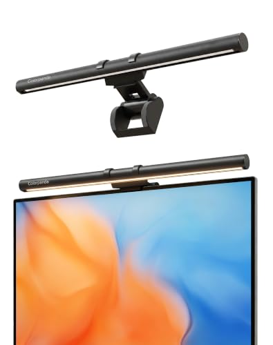 16.14" Monitor Light Bar,250LM USB LED Desk Lamp,Home Office Gaming | Eye-Care LED Screen Lamp,CRI 95,Touch Control USB Reading Desk Light for Flat & Curved Monitor - style: Touch Control
