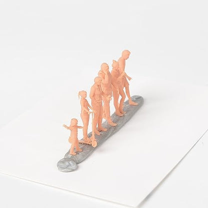 MRY-SFW Yao's Studio LYT72110 1/72 Miniature Factory Building Military Car Railroad Track Accessory Props Diorama Scenery Miniature Character Model Multi Pose Figures5pcs