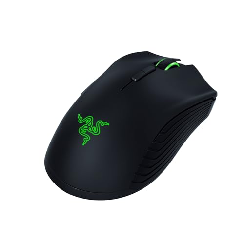 Razer Mamba Wireless Gaming Mouse: 16,000 DPI Optical Sensor - Chroma RGB Lighting - 7 Programmable Buttons - Mechanical Switches - Up to 50 Hr Battery Life - style: Mamba Wireless