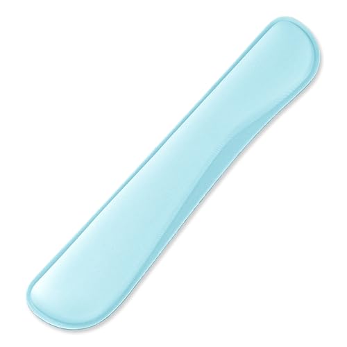 Office Ergonomic Memory Foam Computer Mouse and Keyboard Wrist Rest pad Support Carpal Tunnel, Wrist Rest for Keyboard and Mouse, Wrist Support Set - color: Light Blue, style: Keyboard wrist pad