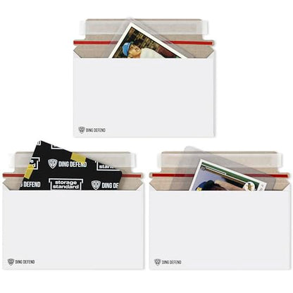 110-Pack Card Shipping Envelopes - 7 x 4.35 Inches Trading Cards Self-Adhesive Mailers, Perfect Fit for Semi-Rigid Sleeves, Toploaders & Ding Defend Protectors - Hobby Mailing Supplies - color: White - 110 Pack