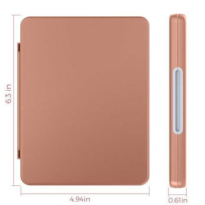 HEIYING 3DS Card Case with 24 Precise Slots for DS 2DS 3DS Game Card | Portable Game Card Case, Hard ABS Shell with Soft Silicone Lining, Precise Card Slots,Magnetic Closure for Easy Access - color: Brown
