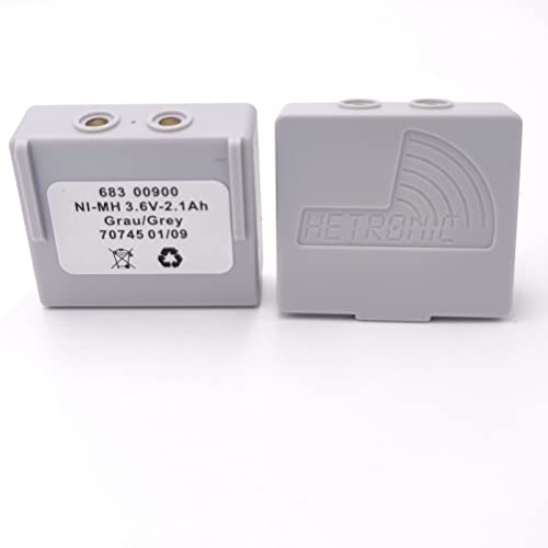 5Pcs Ni-Mh 683 00900 Battery (Grau/Grey 68300900) for HETRONIC Remote Control Battery 3.6V 2.1Ah Rechargeable Battery