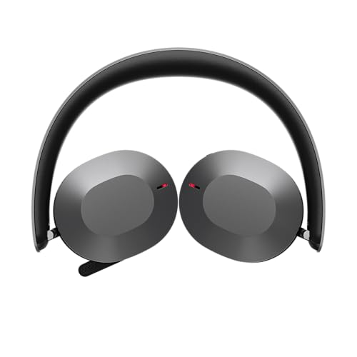 Lenovo ThinkPad Dual Mode Wireless ANC Foldable Headset 8550 (Aura Edition) – Sound by Bose, AI Noise Cancelling Mic, Microsoft Teams Certified, Bluetooth 5.3 - color: Thunder Grey, size: 2.20