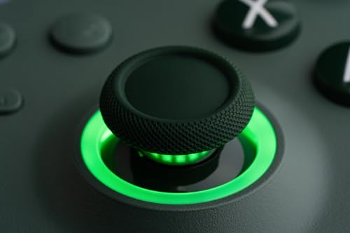 8BitDo Ultimate C Wired Controller for Xbox with Hall Effect Joysticks and Triggers, RGB Lighting Fire Ring, Compatible with Xbox Series X|S, Xbox One, Windows 10/11- Officially Licensed (Dark Green) - color: Dark Green