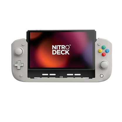 CRKD Nitro Deck - Professional Handheld Deck with Zero Stick Drift for Nintendo Switch and Switch OLED (PAL Grey - Nostalgia Collection) - color: PAL Grey