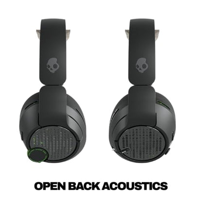 Skullcandy Crusher PLYR 720 Wireless Gaming Headset - Digi-Black Xbox | THX Spatial Audio, Multi-Sensory Crusher Bass, Removable Microphone, PC, PlayStation, Nintendo, Multi-Platform, Open-Back - color: Digi-Black Xbox