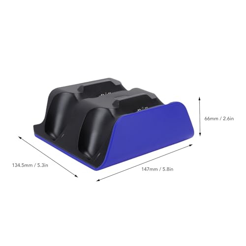 Tangxi PS 5 Controller Charger Station for Dual Wireless Controllers Simultaneous Charging, Compatible with PS 5 Pro, Slim, Dualsensess, Edge Controller (Blue) - color: Blue