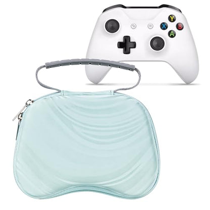 TOCCOOL Hard Travel Controller Case Compatible with Xbox One, Xbox Series X/S, Nintendo Switch Pro Wireless Controller Gaming Accessories Portable Bag, Game Controller Storage Pouch (Lake Blue) - color: Lake blue
