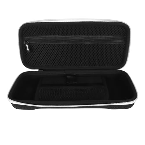 Estink Handheld Game Console Carrying Case EVA Nylon Shockproof Storage Bag 31 X 14 X 6cm for Ally 7 Inch 120Hz Gaming Handheld Travel Camping Daily Use (White) - color: White