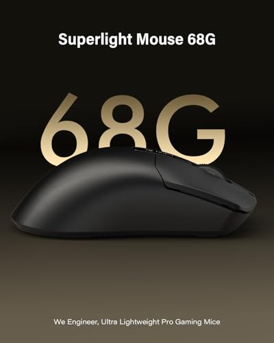 G59 Wireless Gaming Mouse, PAW3950 Sensor, 30,000 DPI, 8000Hz Polling Rate, Programmable Buttons, RGB 68g Tri-Mode Lightweight Esports Mouse for PC/Laptop/Mac