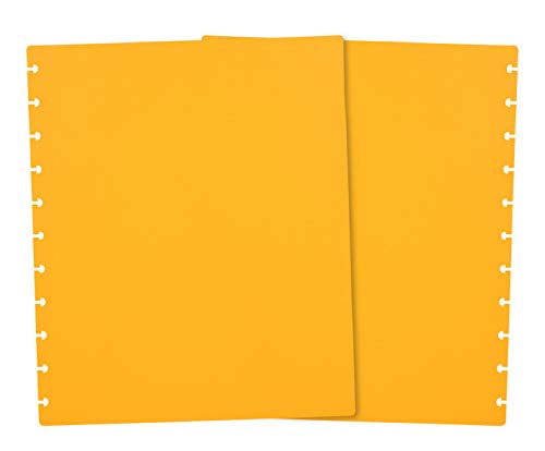 Talia Discbound Notebooks, Planner, Customizable, (BBQ Mustard, Letter (8.5in x 11in)) - color: Bbq Mustard, size: Letter (8.5in x 11in)