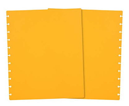 Talia Discbound Notebooks, Planner, Customizable, (BBQ Mustard, Letter (8.5in x 11in)) - color: Bbq Mustard, size: Letter (8.5in x 11in)