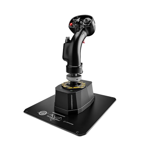Thrustmaster AVA Base & F/A-18C Hornet Flight Sim Stick Bundle - PC | 1:1 USAF licensed Hornet replica stick, 19 programable buttons, 2-step trigger, 8-way hat, offset adapter - style: AVA & F18 Bundle