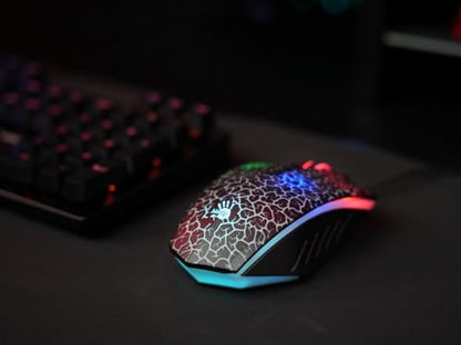 Bloody Optical Gaming Mouse with Light Strike (LK) Switch & Scroll - Fully Programmable and Advance Macros (A70 II) - color: A70