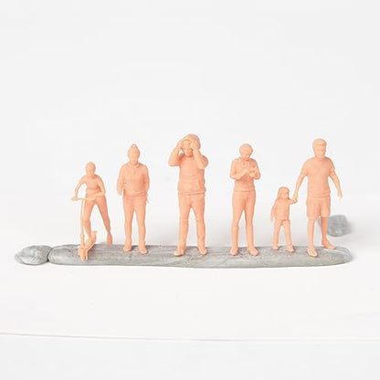 MRY-SFW Yao's Studio LYT72107 1/72 20mm Miniature Factory Building Military Car Railroad Track Accessory Props Diorama Scenery Miniature Character Model Multi Pose Figures 5pcs