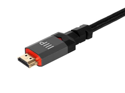 Monoprice 8K Certified Ultra High Speed HDMI Cable - 6 Feet - Black | Braided - HDMI 2.1, 8K@60Hz, 4k@120Hz, 48Gbps, HDR, VRR, CL3 in-Wall Rated - size: 6 Feet