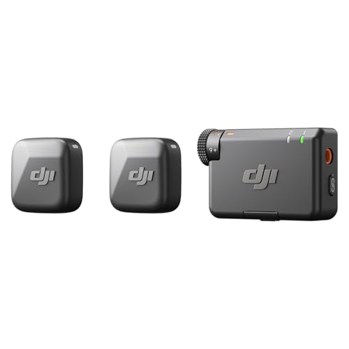 DJI Mic Mini (2 TX + 1 RX), Ultralight, Detail-Rich Audio | Noise Cancelling, Automatic Limiting, Wireless Microphone for Camera/iPhone/Android, Vlog, Streaming, 400m Transmission - style: Mic Mini (2 TX + 1 RX)