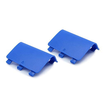 KELIFANG Replacement Battery Cover Door Compatible with Xbox One, Xbox One S Controller, Battery Back Shell Repair Part Compatible with Xbox Wireless Controller (4 Pack, Blue) - color: Blue