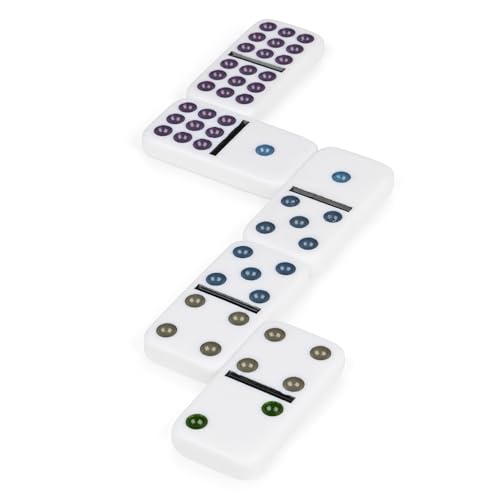 Spin Master Games Double 9 Dominoes Set in Storage Tin Classic Tile Game - style: Double 9 Dominoes Set
