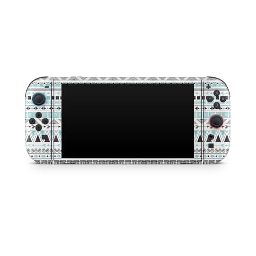Glossy Glitter Gaming Skin Compatible with Nintendo Switch 2 Console Only - Turquoise Tribal - Premium 3M Vinyl Protective Wrap Decal Cover - Easy to Apply | Crafted in The USA by MightySkins - color: Turquoise Tribal, size: Switch 2 Console Skin Only, st