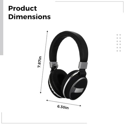 Gaming Headset, Open Back Wired Wireless with Mic, Foldable, TF Card Slot, Soft PU Ear Cushions, 1.57 in / 40 mm Driver, for PC Mobile Gaming