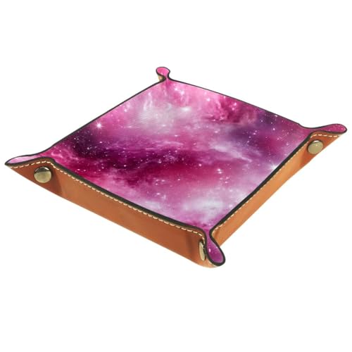 Pink Galaxy Dice Tray Dice Rolling Tray Folding Dice Holder for Dice Games, Like RPG, DND and Other Table Games - color: Multi 8