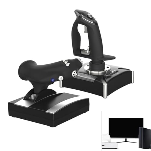 7/8/10/11 11 Vibration Flight Stick Controller Simulator Multi-Platform Joystick Throttle Ladder Controller