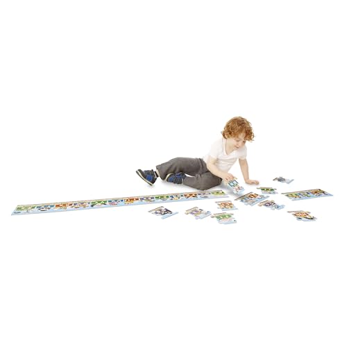 Melissa & Doug Alphabet Express Jumbo Jigsaw Floor Puzzle (27 pcs, 10 feet Long) - FSC Certified