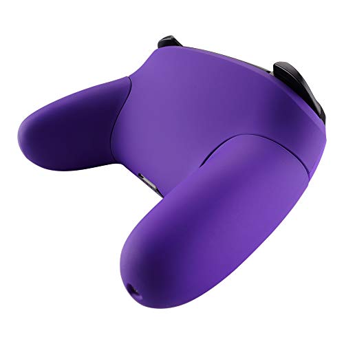 eXtremeRate Purple Faceplate Backplate Handles for Nintendo Switch Pro Controller, Soft Touch DIY Replacement Grip Housing Shell Cover for Nintendo Switch Pro - Controller NOT Included - color: Purple