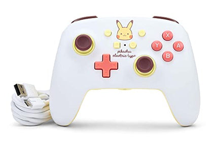 PowerA Enhanced Wired Controller for Nintendo Switch - Pikachu Electric Type, Nintendo Switch - OLED Model, Gamepad, Game controller, Wired controller, Officially licensed